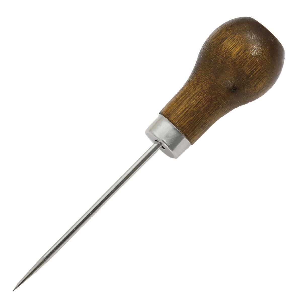 

Wooden Handle Awls DIY Leather Tent Sewing Awl Shoes Repair Tool Hand Stitcher Leather Craft Tip Awl Punch Hole Leather Tools