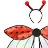 Cosplay Wing And Headband Ladybird Honeybee Wing Costume Accessories Insect Wing Fairy Wing for Halloween Parties Stage Performance