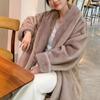 VAYLA Winter Neu Damen Jacke mit lockigen Ärmeln und Pelzmodischer Schalkragen Dicke Langarmjacke