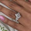 New jewelry, creative zircon sparkling water drop zircon wedding ring, women's wedding jewelry ring