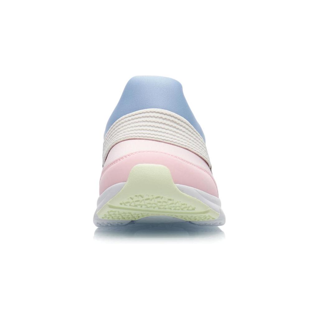 Li-Ning Cloud Shock Absorption Rebound Lightweight Non-Slip Casual Shoes Kids Shoes Pink Blue YKNR156-6