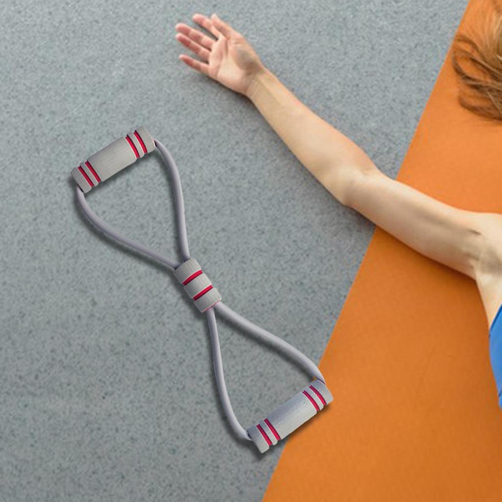 8 Shape Resistance Band Arm Shoulder Exercise Accessory Portable Strength Training Fitness Pulling