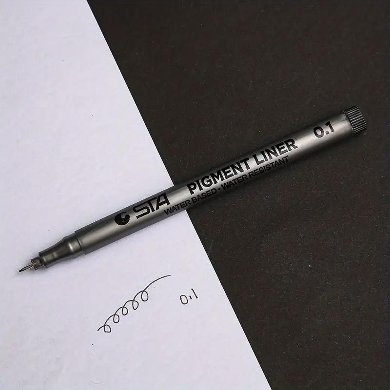 

1pc Pigment Liner Pigma Micron Ink Marker Pen 0.05 0.1 0.2 0.3 0.4 0.5 0.6 Different Tip Black Fineliner Sketching Pens
