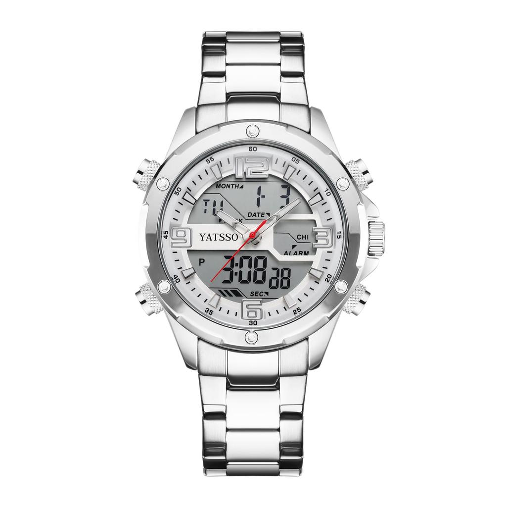 Men's Waterproof Luminous Quartz Analog-Digital Sport Watch