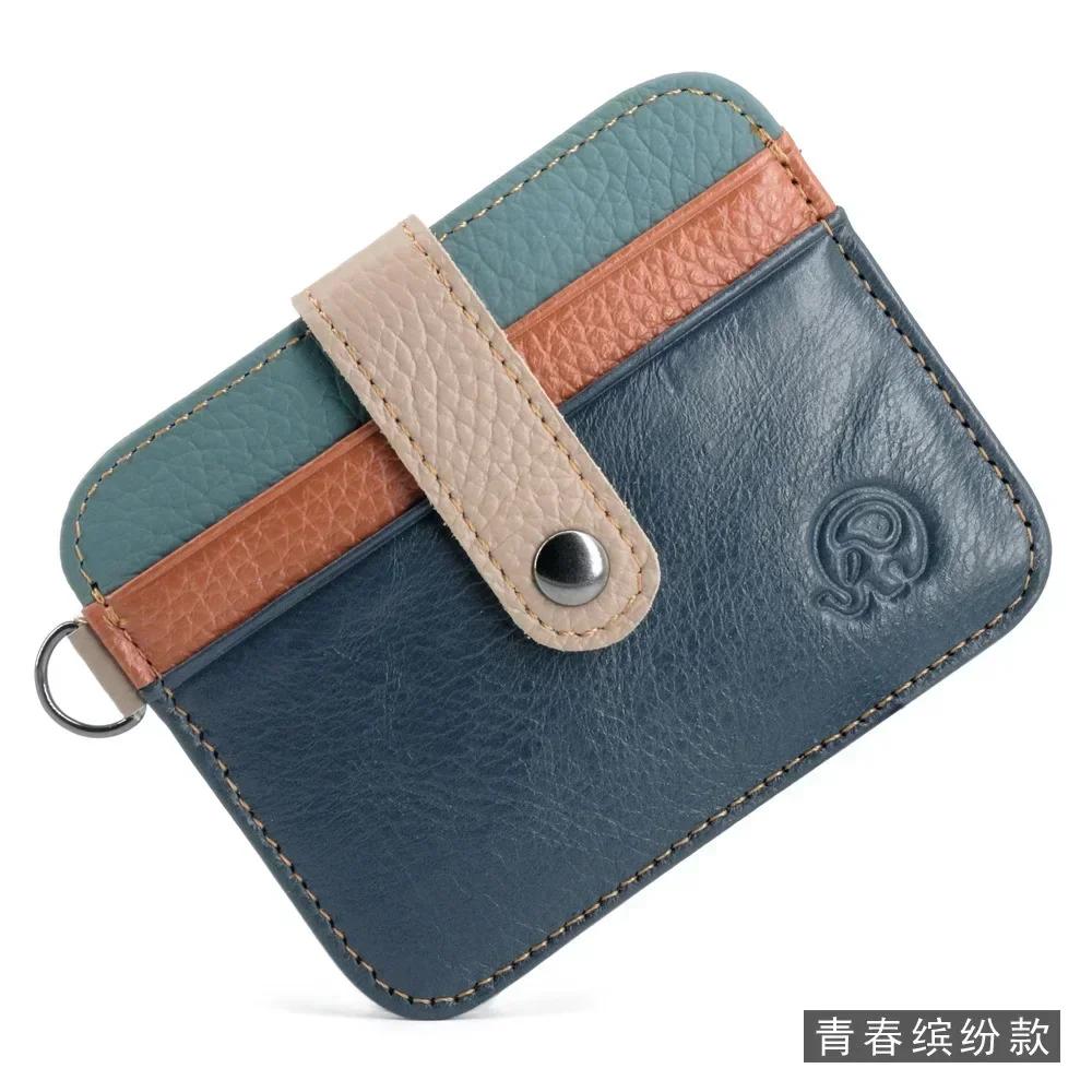 

Men Genuine Leather Slim Wallet Male Small Purse Mini Money Bag Walet Thin Portomonee Carteras Man s Wallet Card Holder