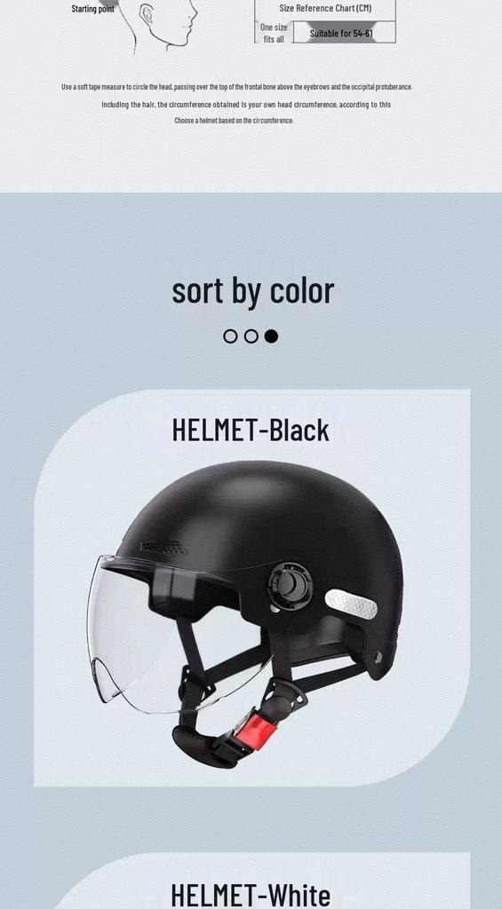 3C Certified Electric Bicycle Helmet with Sun Protection for Men & Women, Universal Fit for All Seasons