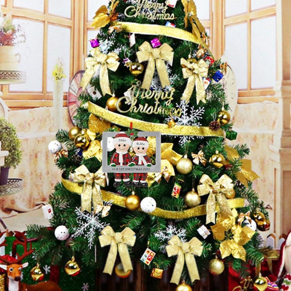 Ornament de Crăciun DIY Nume Binecuvântare Moș Crăciun Pandantiv Decor Pom de Crăciun