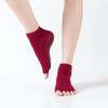 Popular Women's Professional Non-slip Open-toed Yoga Socks, Five-finger Socks, Dance Socks, Rubber Socks, Sports Socks