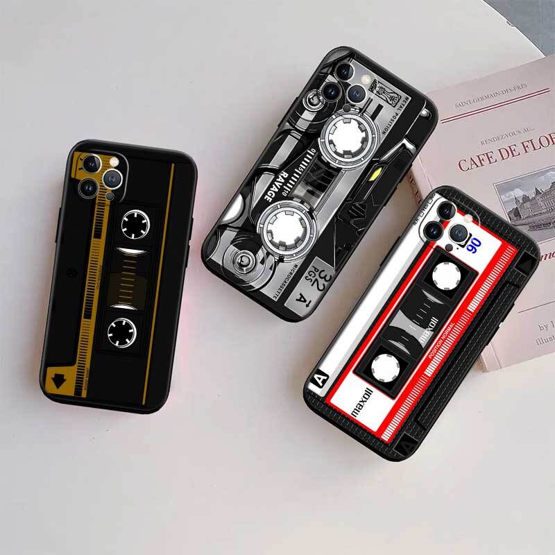 Cassette Vintage Tape Phone Case for Redmi Note 12 12S 12C 13 13C 13R 14 14S 14R 14C 11A 13X A3 A3X A4 A5 Pro Max Plus