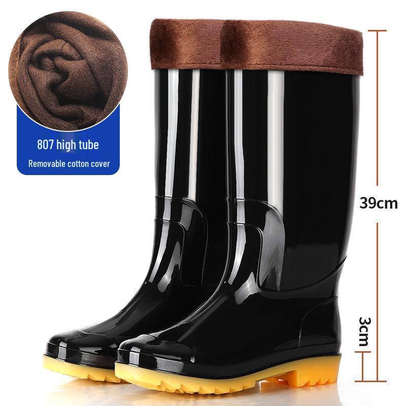 Wasserdichte Regenstiefel für Herren: Rutschfestes Gummi, Fleecefutter, Erhältlich in langen, mittellangen und kurzen Ausführungen