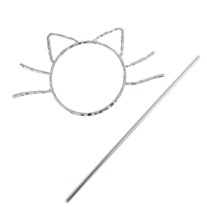 

Cat Head Shape Hair Pin Knots Hair Stick Hair Clip Headpiece Hair Barrettes Bun Holder Hair Metal Pin for Women Girl 1