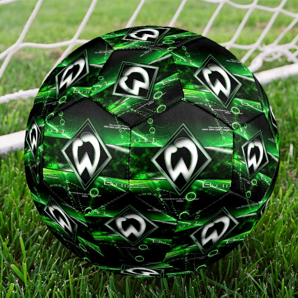 Green Bremen Emblem Size 5 Soccer Balls, Anti-Slip, Protective Football, Outdoor Sport, a Unique Gift Suitable for Him/her, Birthdays