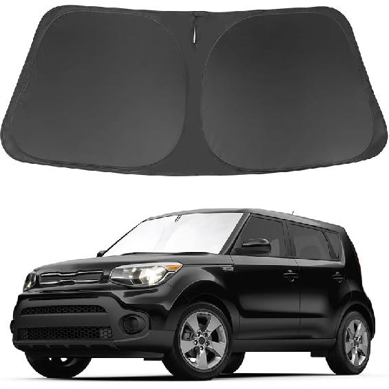 TINGLU Sun Shade For Tesla Model X Tesla X 2016-2024 2025 Accessories Windshield Sun Shade Window Shade UV Rays Protection Sun Visor Cover With