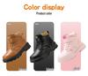 2025 Winter Girls' and Boys' Warm Cotton Martin Boots - Soft Sole, Trendy, for Primary School Students.