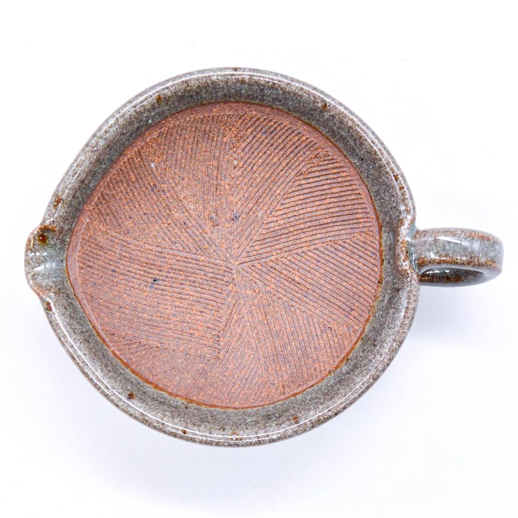 Utsuwa Roan Mino Ware Katoen Approximately 13cm with Made In Product Mortar, Mini, Shallow, Small, Wide, Handle, Gray, Ceramic, Japan, Number