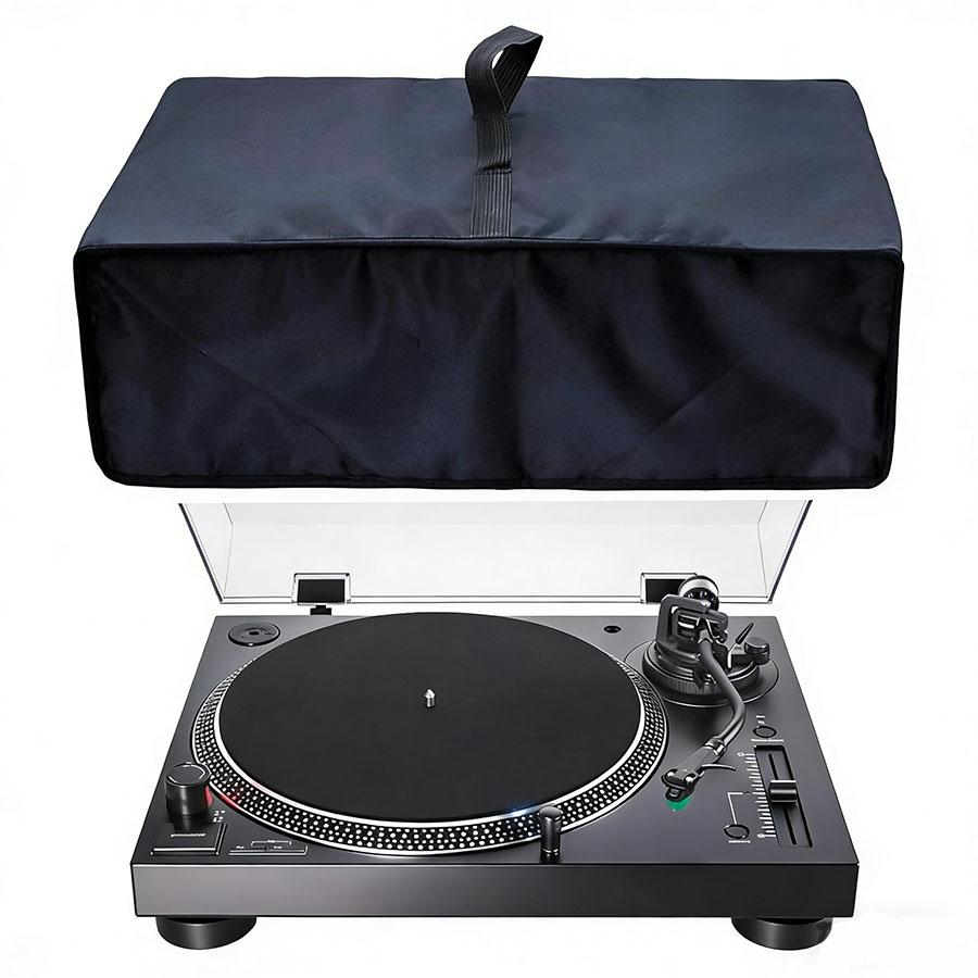 600D Oxford Cloth Record Player Dust Cover, Waterproof & Scratch-Resistant Turntable Protector, Universal Dust Cover