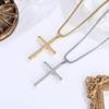 2026 Stone Cross Necklace Fashion Light Luxury Necklace Jewelry Premium Jewelry Full Diamond Men's Necklace
