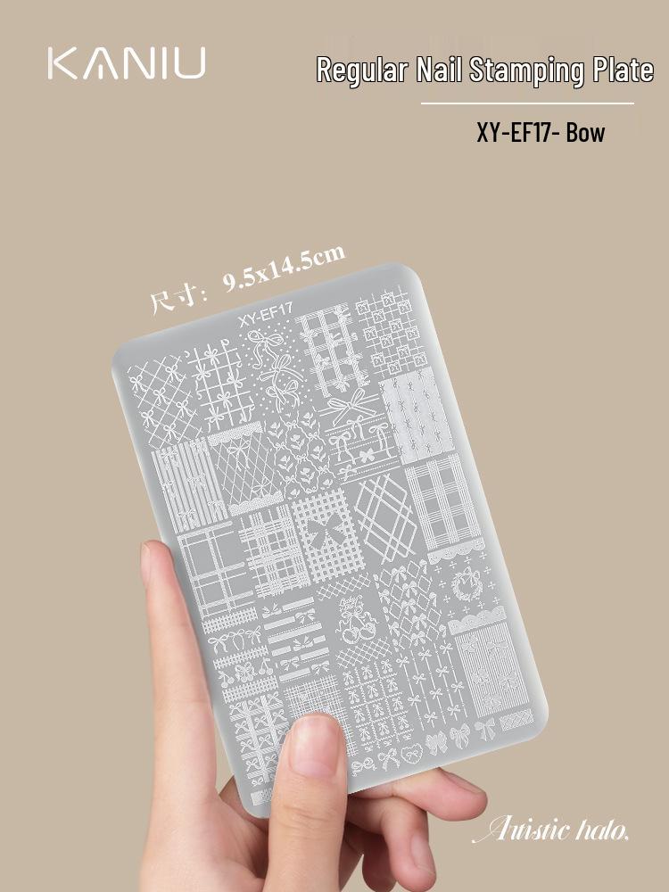 Płytki do zdobienia paznokci w stylu chińskim - Wzory motyli, koronki, kwiatowe i bambusowe