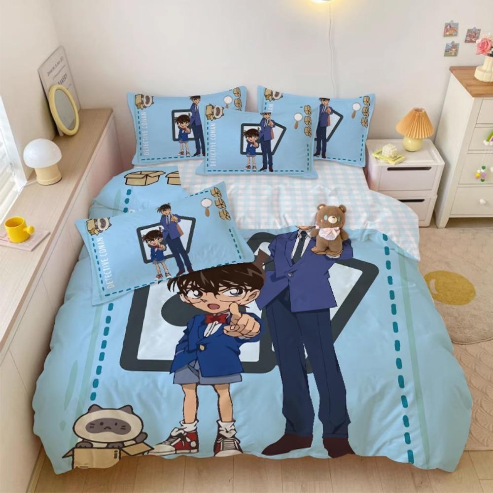 Anime Duvet Cover Pillowcase Bedding BoyGirl Bedroom Decoration Children-Gift Single Double Large SizeZip Duvet Cover