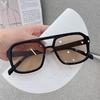 New Fashion Square Sunglasses Woman Vintage Frame Female Mirror Sun Glasses Ocean Gradient Retro Designer Outdoor