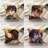 Game Genshin Impact Zhongli Pillow Cover Sofa Cushion Cover Home Room Decoration Children Gift
