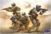Master Box 1/35 Scale Plastic Model Kit (4 Modern American Soldiers + Dog) Middle East Military Working Dog Rescue (MB35181)
