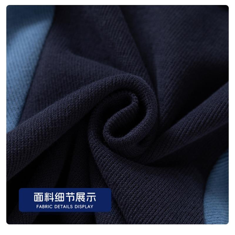 Boys Embroidered Turn Down Collar Patchwork Long Sleeve Casual Kids Sweatshirt