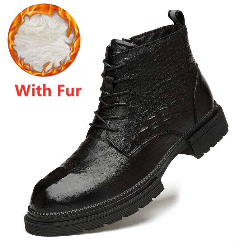 

Стильные мужские ботинки на молнии сбоку Мужские ботинки Натуральная кожа Классические ботильоны Мужские Удобные Теплые Зимние ботинки Мужские 47