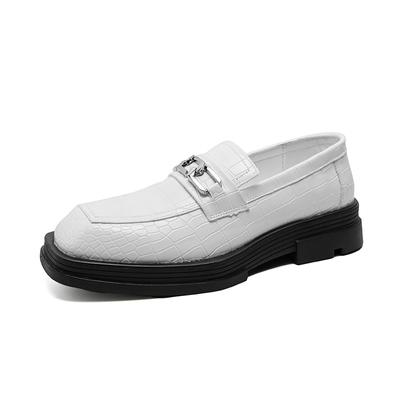 Mode Leder Schuhe Mann Lässige Slipper Luxus Design Slip-on Herren Kleiderschuhe Freizeitstil Große Größe Gute Abriebfeste Sohle