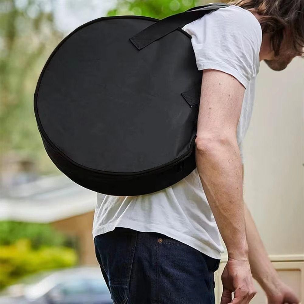 Handheld Car Charge Cable Bag Oxford Cloth EV Charger Carry Bag Circular Tool Bag for Car Caravan