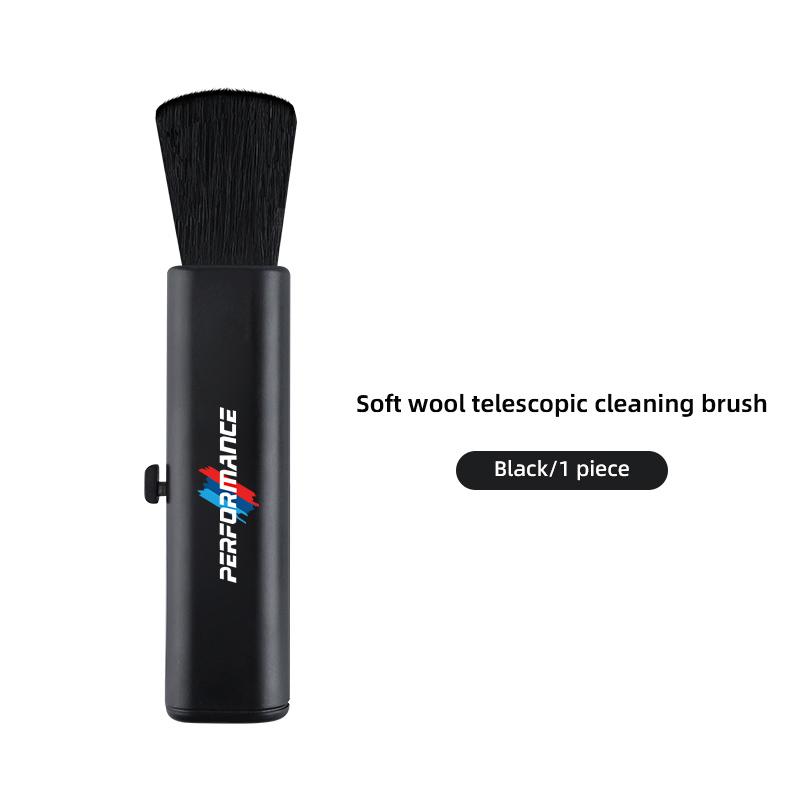 For BMW X1 X2 X3 X5 X4 X6 X7 iX3 F20 F10 F07 E70 E4 Telescopic Brush Car Cleaning Tools Retractable Soft Wool Brush Keychain