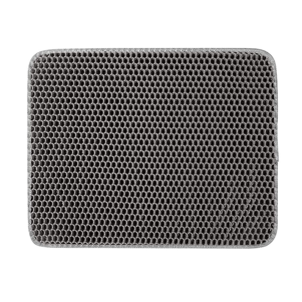 Wasserdichte Katzenstreumatte für Haustiere, EVA-Katzenstreu-Auffangmatte für Katzentoiletten im Innenbereich, rutschfeste Unterseite, weniger Abfall