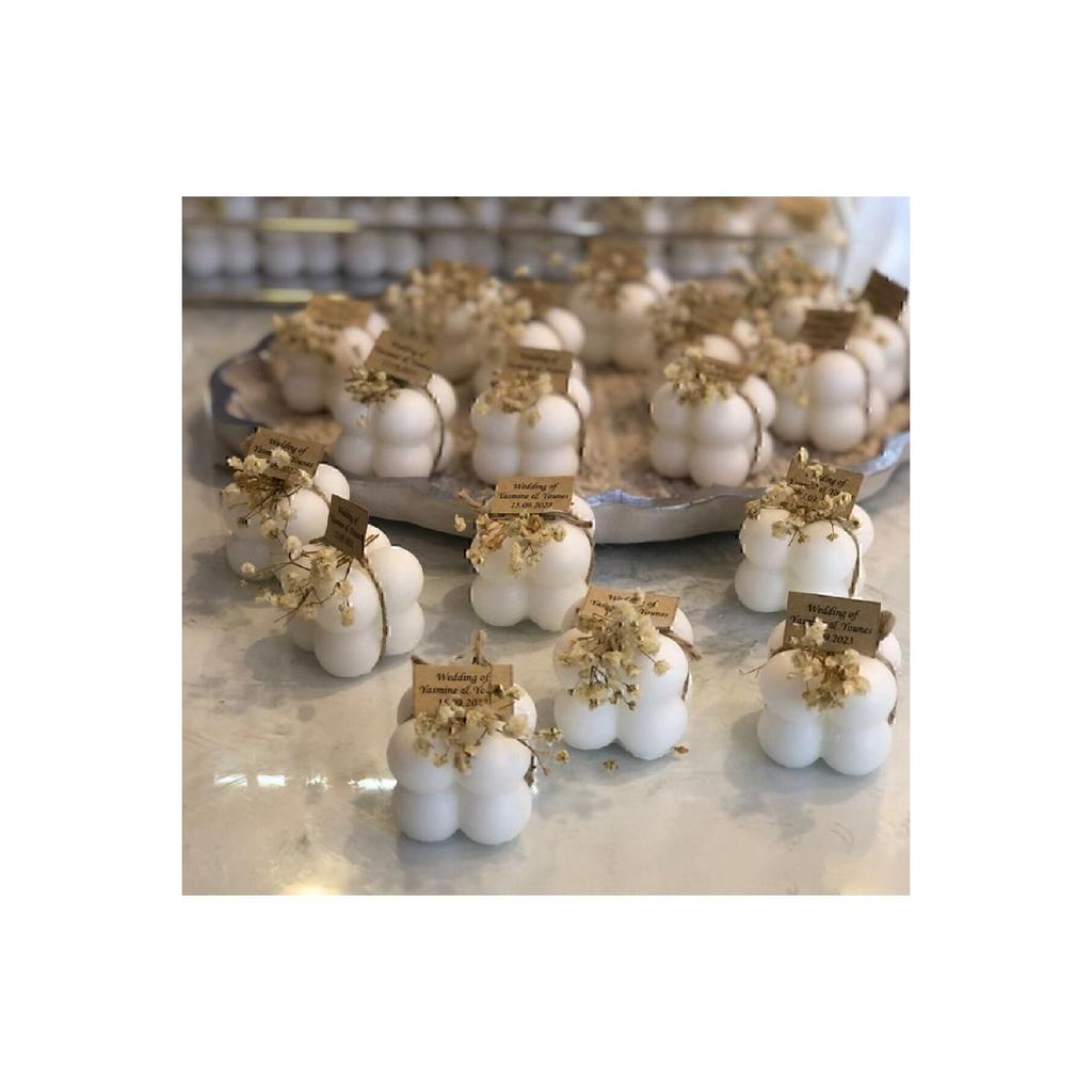 Wedding Wedding Engagement Henna Gift Bubble Candle 10 Pieces