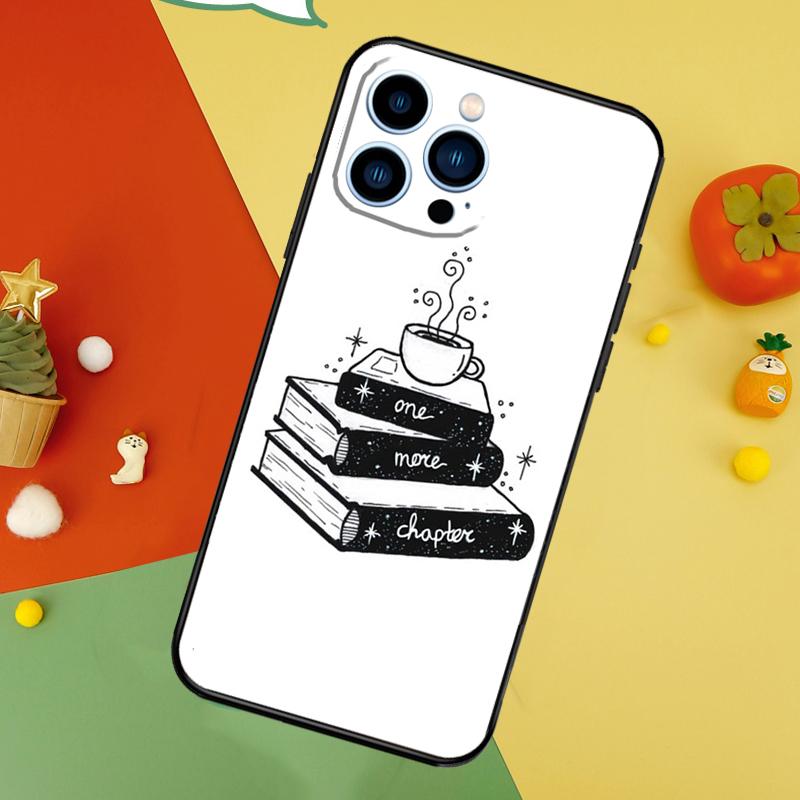Books And Coffee Phone Case For iPhone 17 Pro Max 16 15 14 12 11 13 Pro Max Plus 12 13 Mini 16e 17 Air Cover