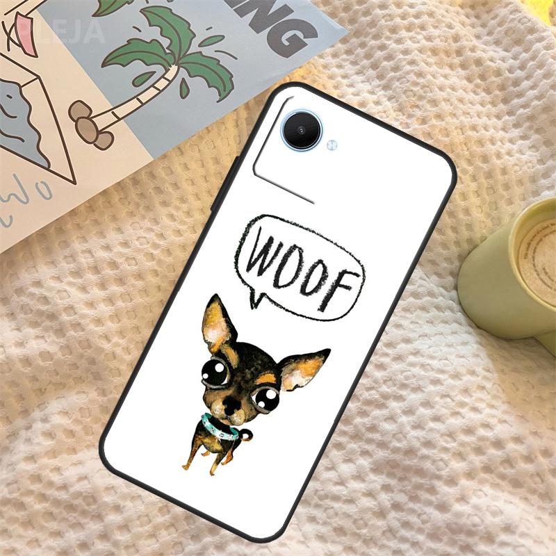 Chihuahua Dog Case For Realme C67 C63 C55 C51 C75 C61 C53 C35 C65 C71 11 12 13 14 15 Pro Plus GT6 GT7 Pro