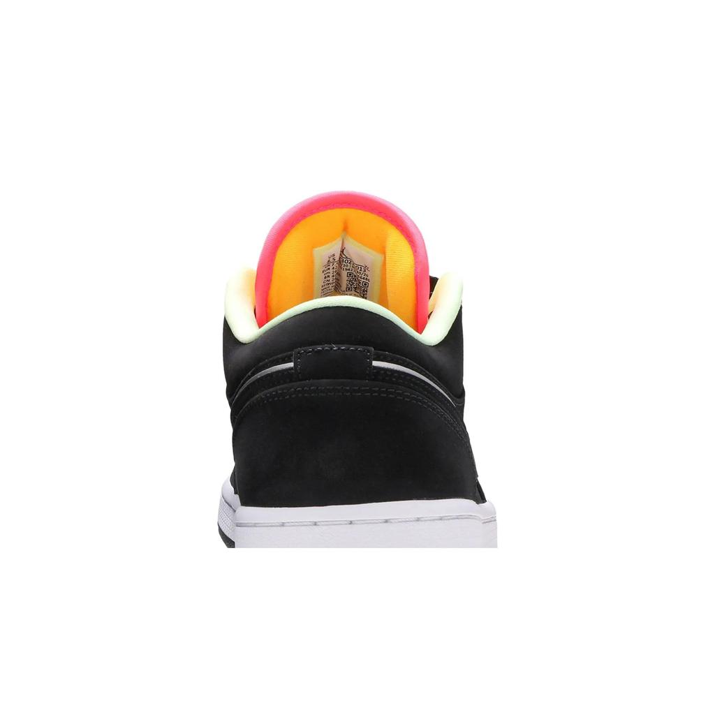 Air Jordan 1 Low SE 'Aurora Green' (Unisex) Black / Aurora Green / Laser Orange Vintage Basketball Shoes CK3022 013