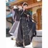 Men's Original Dark Hanfu Robe - Ancient Chinese Style Costume for Wuxia & Xianxia Cosplay, Cross-Collared Design for Film and TV.