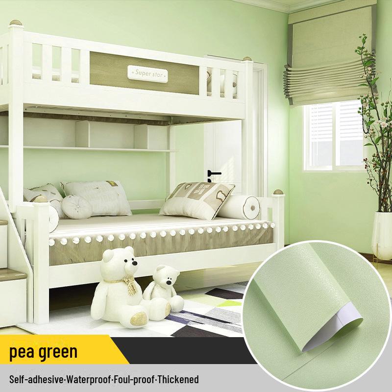 Self-Adhesive Solid Color PVC Wallpaper for Bedroom and Home Décor