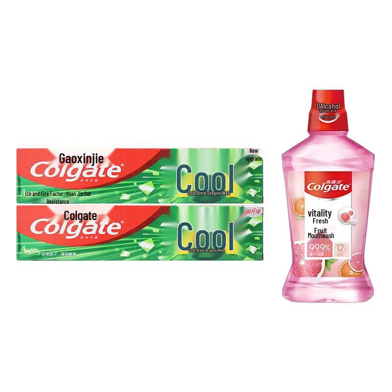 Colgate Icy Tea Toothpaste & Fruit Mouthwash Oral Care Set