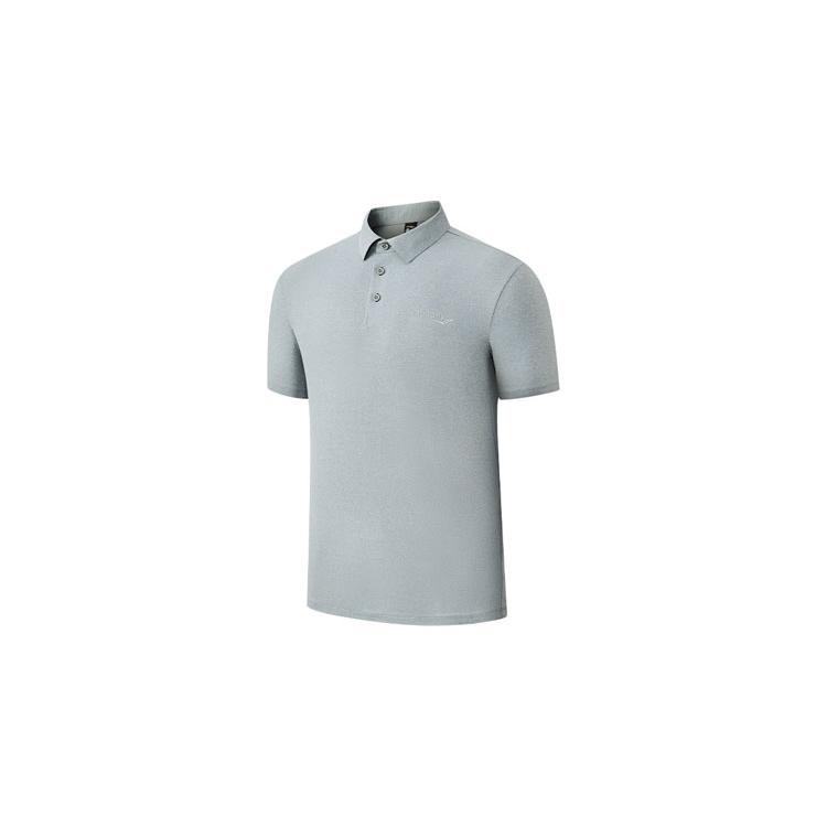 Saucony Polo Shirt Men s Cream Heather Gray SC2230017C-MG19 S