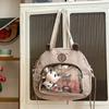 Large Capacity Capybara Shoulder Bag Harajuku Canvas Tote Bag Lovely Transparent Itabag  Shopping