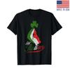 Lustiges Noch Italienisch Kleeblatt Hand Kleeblatt St. Patrick's Day T-Shirt unisex T-Shirt
