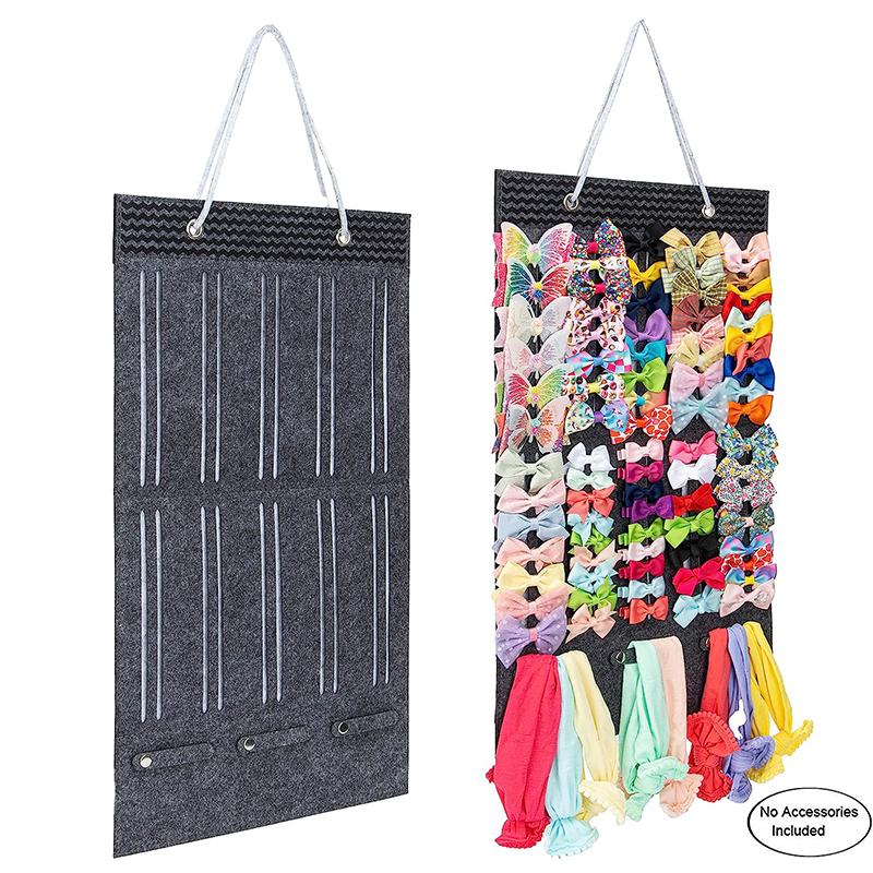 Hair Accessory Display Storage For Children With Hook Hair Bows Holder Large Capacity Hair Clips Organizer Hanger