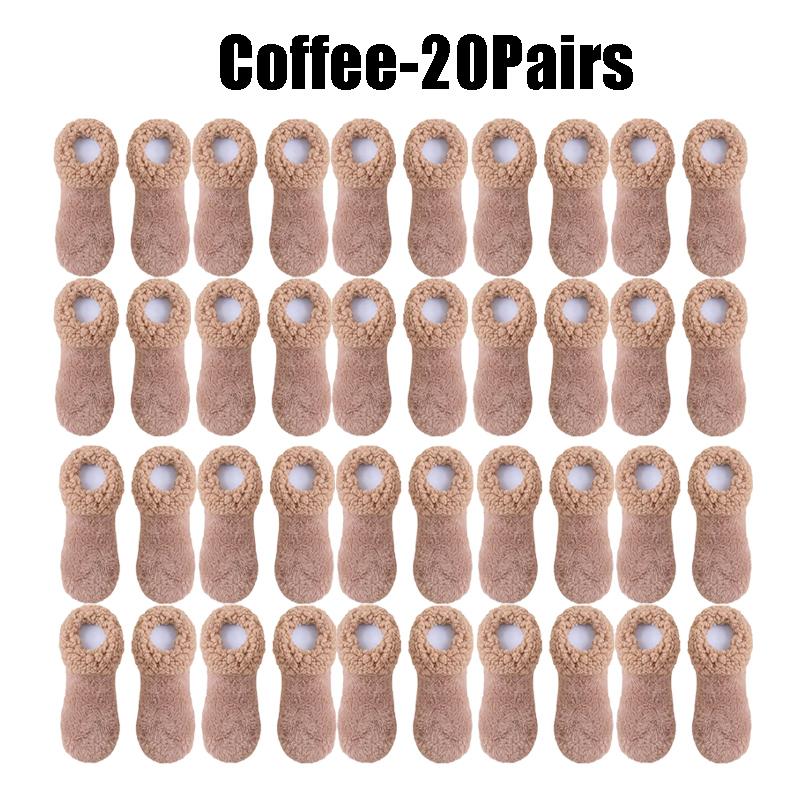 Womens Winter Slipper Socks Non Slip Grip Thermal Fuzzy Floor Socks Cozy Indoor Sleep Socks Thick Plush Fleece Lined Ankle Socks