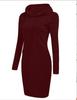 2026 Autumn/Winter European American Women's Solid Color Hooded Long Sleeve Dress
