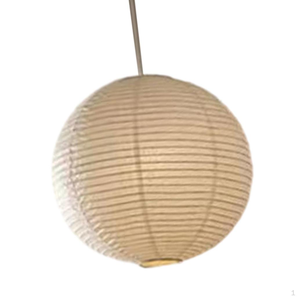 Paper Lampshade Hanging Light Cover Bulb Guard for Teahouse Cafe Dining Room