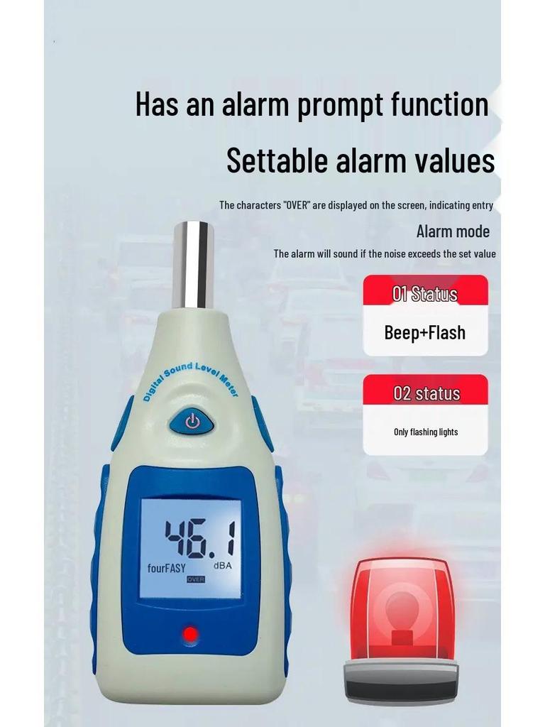 Digital Decibel Meter & Sound Level Tester TM810M
