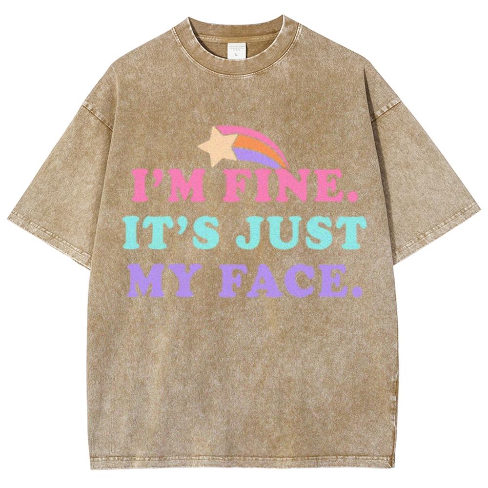 Colorful Letter Print Women's T-Shirt American Retro Teen Oversized Short Sleeves Personality Design Crew Neck Washed