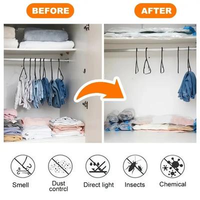 10 Stück Kompressionsbeutel für Reisen, Handroll-Plastiktasche für Kleidung, Reiseaccessoires, Versiegelbarer Packbeutel für Kleidung, Decke