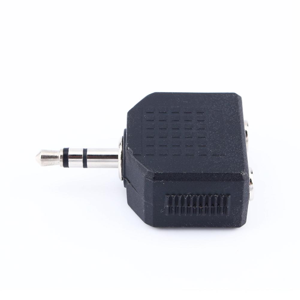 New 1X3.5mm Audio Plug Headphone Earphone 1 To 2 Earbuds Double Adapter Splitter